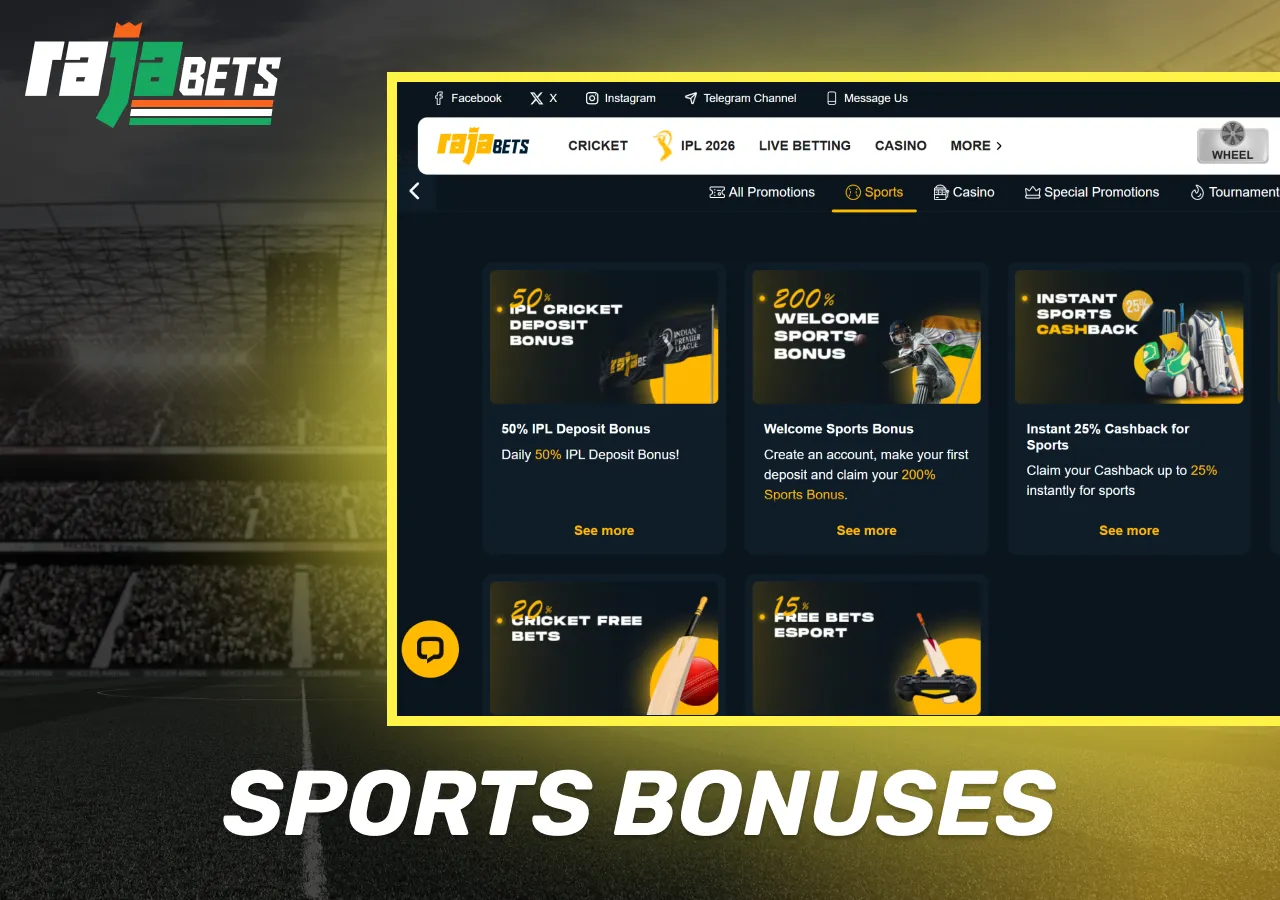 Rajabets betting bonuses